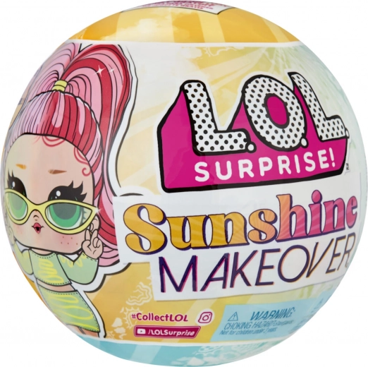 Punčka L.O.L. Surprise Sunshine Makeover z UV spremembo barve
