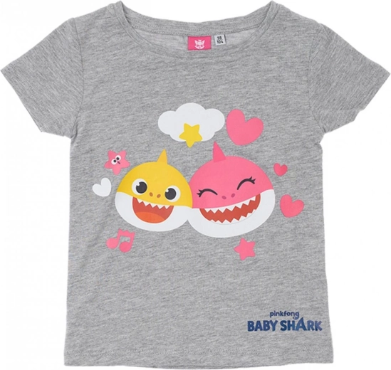 Otroška majica Baby Shark siva