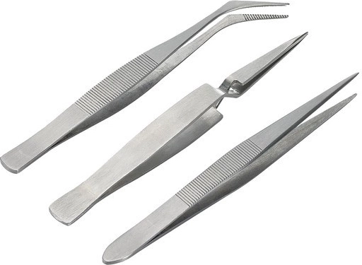 Komplet modelarskih pincet – 3 kosi