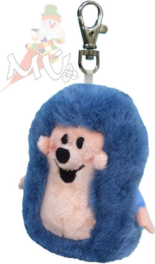Moravská ústředna Hedgehog with carabiner, grey-blue - 1 piece