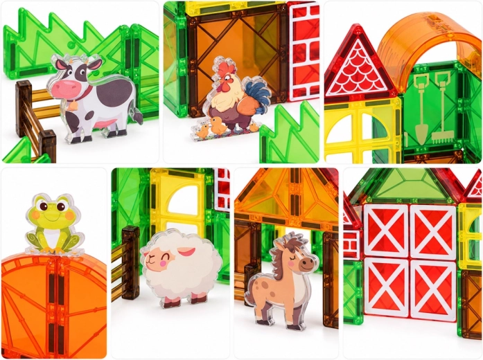 Transparent pieces with themed prints