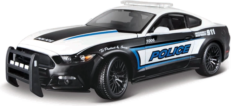 Maisto 2015 Ford Mustang GT črno-bel 1:18