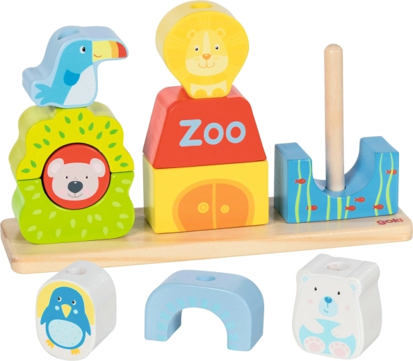 Stacking and inserting to develop motor skills