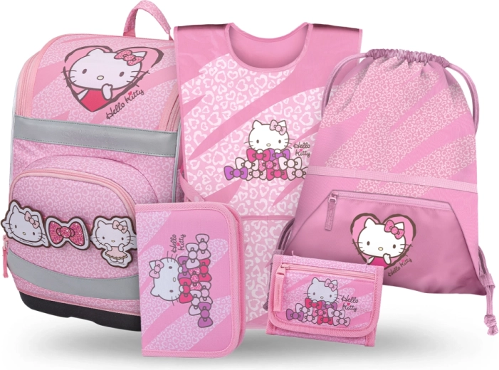 Baagl šolski set 5 Zippy Plus Hello Kitty sweet leopard
