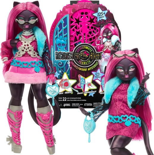 Monster High lutka Catty Noir z omaro in presenečenji