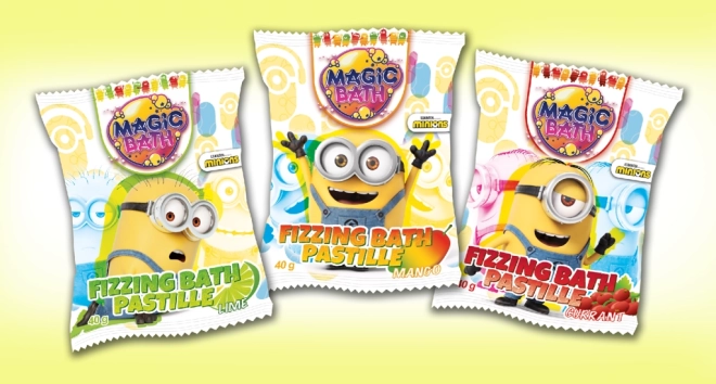 Šumeča kopalna tabletka MINIONS za otroke