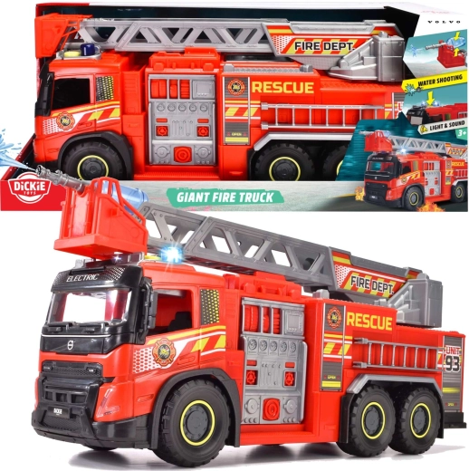 Dickie Toys veliko gasilsko vozilo Volvo SOS, 57 cm