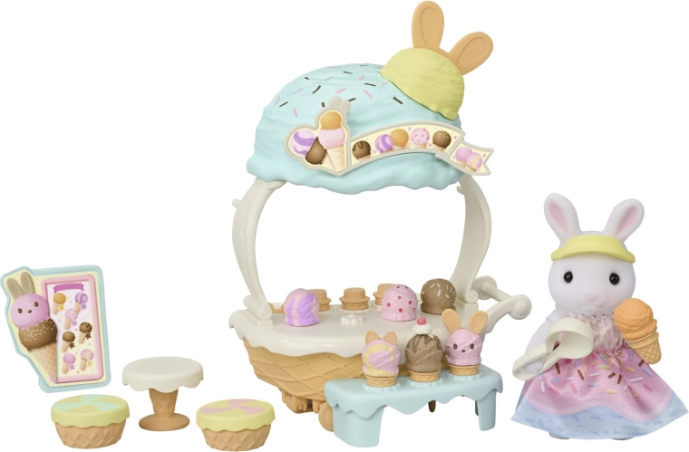 Sylvanian Families sladoledni kiosk s figurico