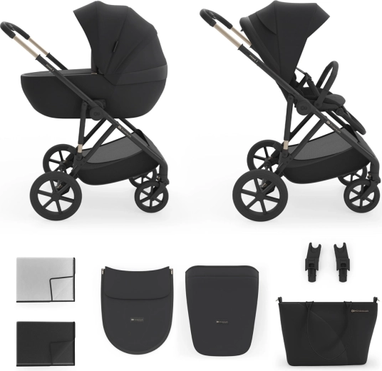 Kinderkraft kombinirani otroški voziček 2v1 Prime 3 temno zelena
