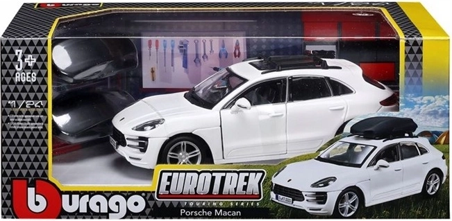 Bburago Porsche Macan Eurotrek bel model avtomobila v merilu 1:24
