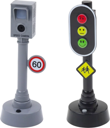 Semafor z lučmi in zvoki za realistično igro