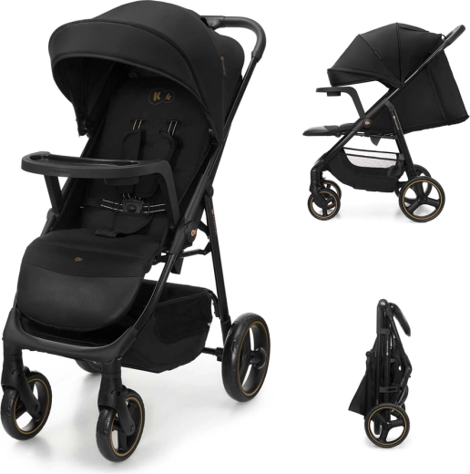 Kinderkraft športni voziček Trig 3 s pladnjem onyx black