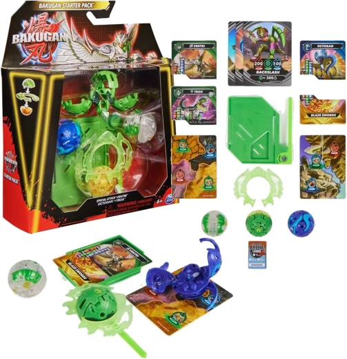 Začetni komplet Bakugan Special Attack Ventri, Octagon in Trox s 3 figuricami
