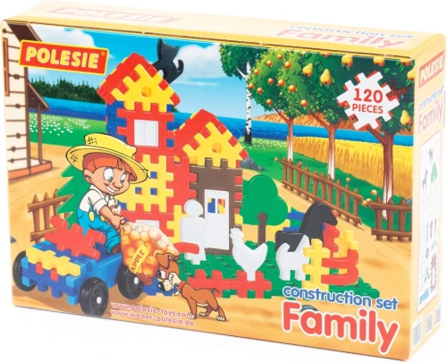 Retro plastična gradbena igrača – Blok Family 120