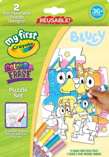 Crayola pobarvanka puzzle Bluey 12 kosov