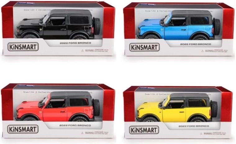 Kovinski model Ford Bronco hardtop 2022 1:34