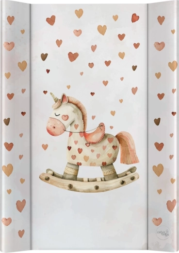 Ceba Baby dvostranska previjalna podloga s trdo desko 50 × 70 cm ultra light rocking horse