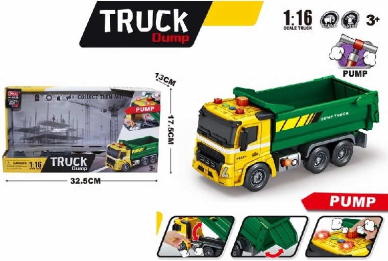Dump truck 1:16 with lights and sounds