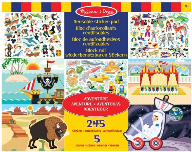 Melissa & Doug - Večkrat uporabne nalepke Pustolovščina