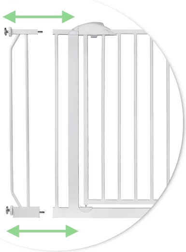 Širina 75–105 cm s priročnimi nastavki