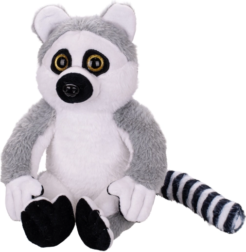 Plišasti lemur 25 cm v sedečem položaju za dojenčke od rojstva