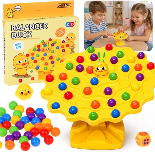 Balancing Duck – dexterity game with colorful marbles - 1 piece