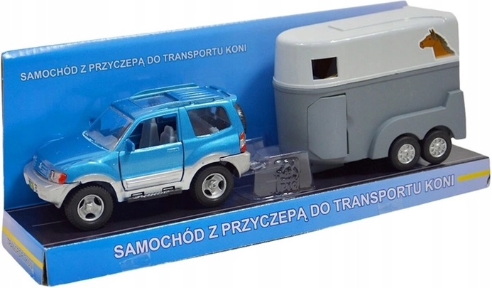 Džip s prikolico za prevoz konj
