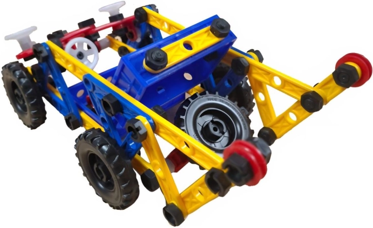 Rolling model with large wheels