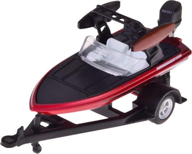 Podroben motorni čoln z izvenkrmnim motorjem