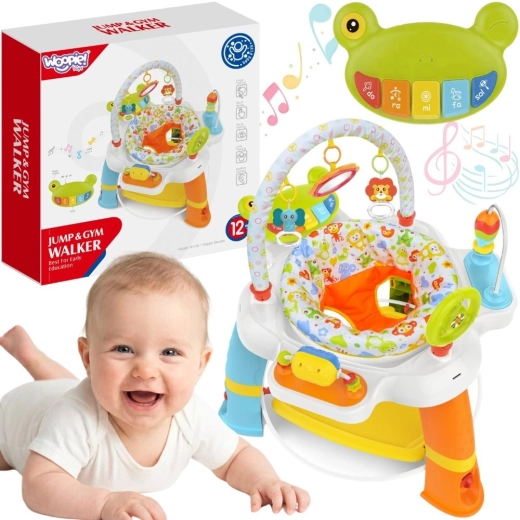 Woopie Baby interaktivni center aktivnosti z vrtljivim sedežem 12m+