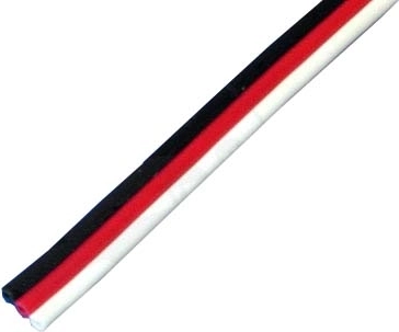 Triježilni ploščati servo kabel Futaba 3 × 0,33 mm - 1 m