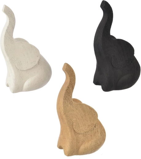 Dekorativna figurica slona iz poliresina 17 cm (mešanica 3 različic)