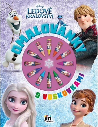 Pobarvanka z voščenkami Ledeno kraljestvo
