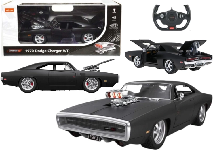RC daljinsko voden Dodge Charger R/T 1:16, črna barva