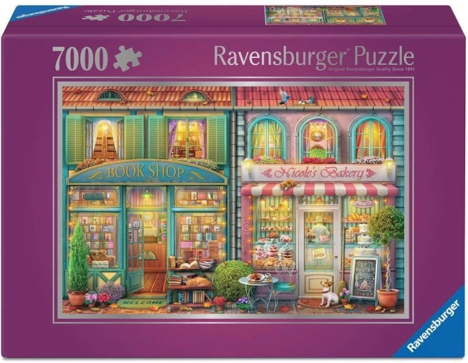 Ravensburger sestavljanka Knjigarna in pekarna 7000 kosov