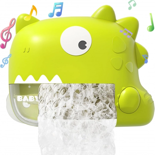 WOOPIE dinozavrov izdelovalec pene za kopel – zelen