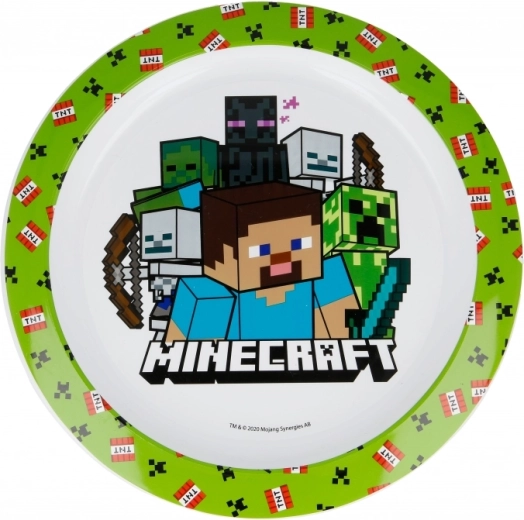 Otroški krožnik Minecraft za mikrovalovno pečico – 1 kos