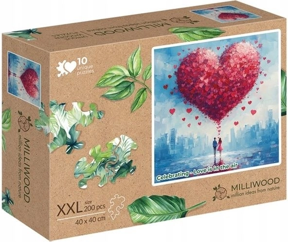 Milliwood wooden puzzle XXL “Love Is in the Air” 200 pieces