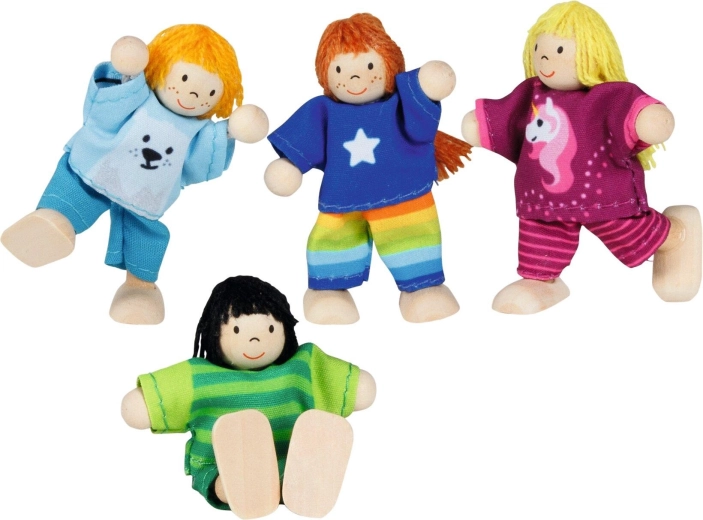 Flexible wooden dolls for children (Goki) - 1 piece