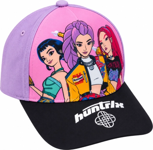 K-Pop Demon Hunters HUNTR/X Children's Purple and Black Baseball Cap