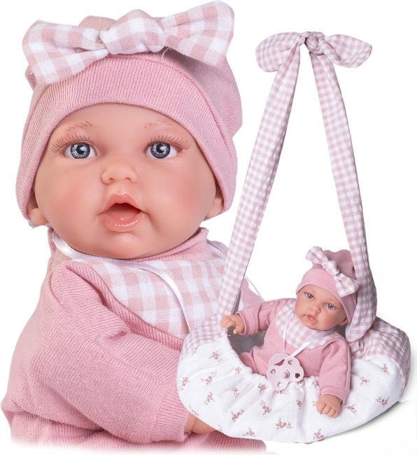 Realistična punčka Antonio Juan z mehkým tekstilnim telesom 27 cm