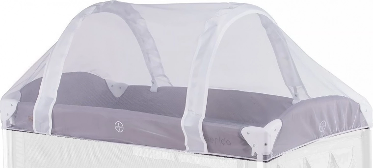 CHIPOLINO mreža proti komarjem za zložljivo potovalno posteljico 120 × 60 cm – bela