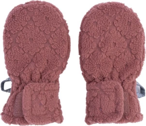 Lodger otroške rokavice brez palca Mittens Folklore Fleece rosewood