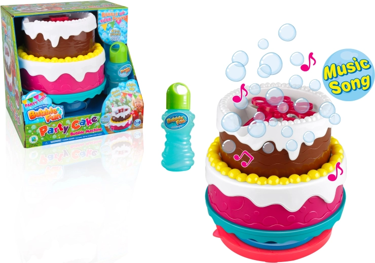 Bubble Fun milnični rojstnodnevni tortni mehurčkar z melodijo in lučko