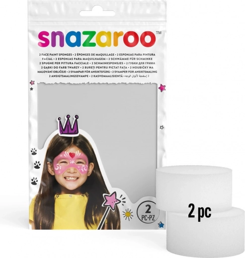 Snazaroo okrogle gobice za poslikavo obraza – 2 kosa