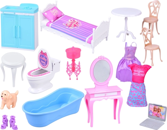 Kovček z bogatim priborom