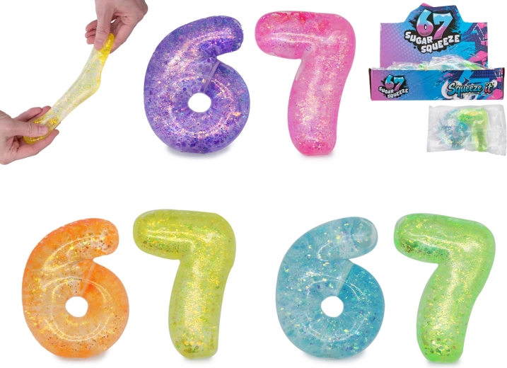 Six Seven raztegljive številke Sugar – set 2 kosov