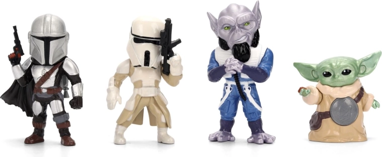 Štirje junaki iz serije The Mandalorian