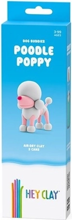 Hey Clay Pasji prijatelji – set pudelj, 3 kosi