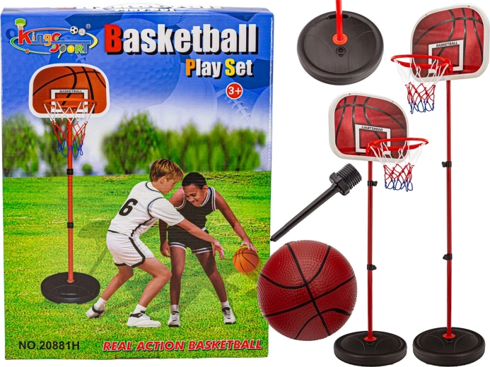 Otroški košarkarski komplet s stojalom, košem in žogo